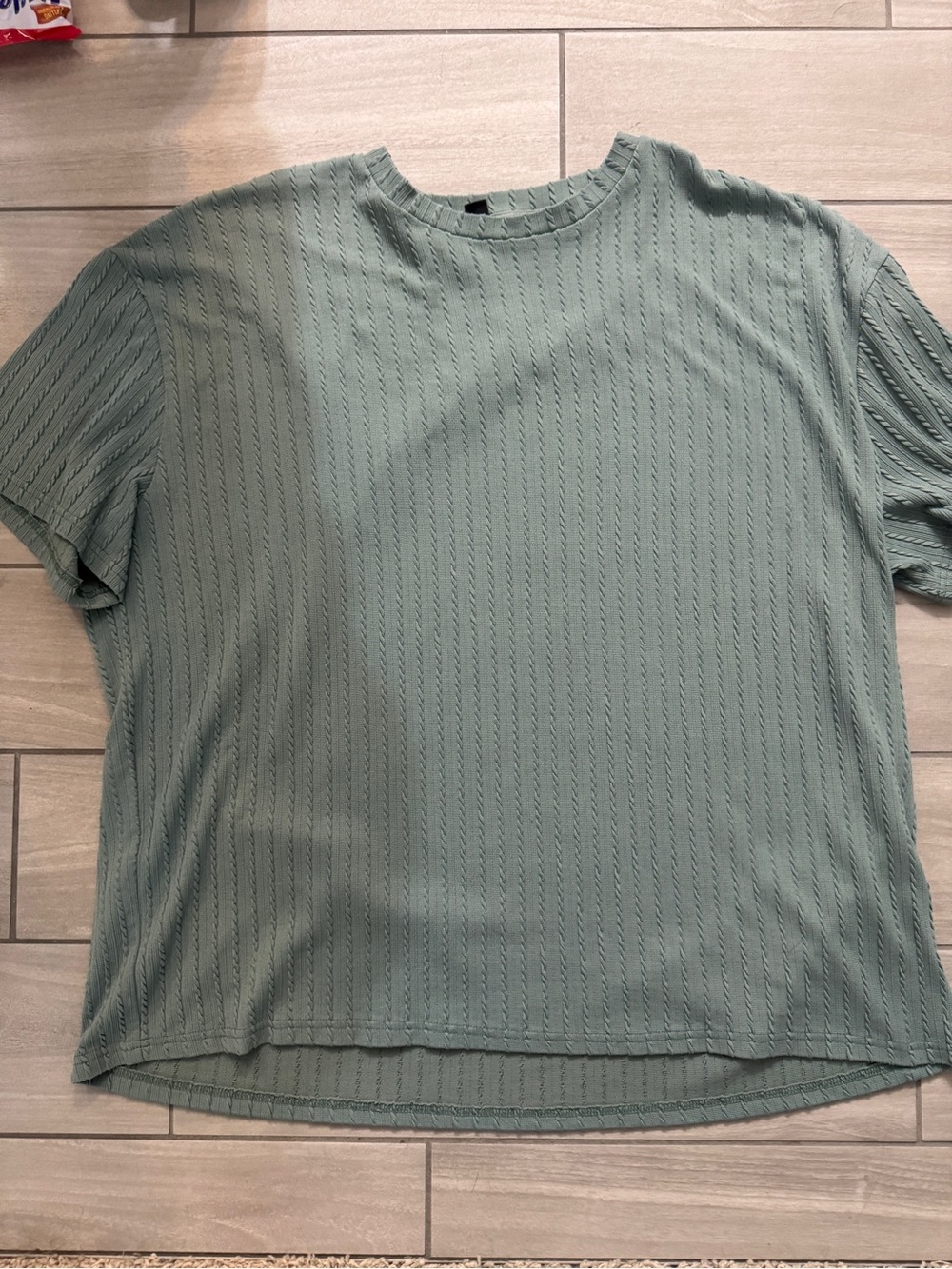 NFINITY Short Sleeve Textured Tee in Sage